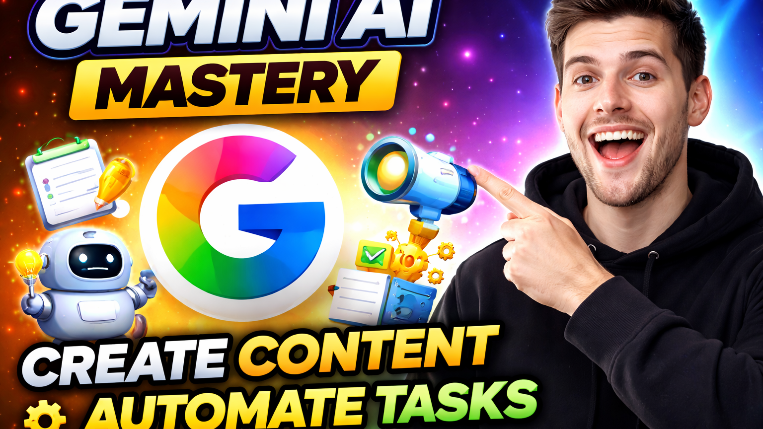 Gemini AI Mastery: Create Content & Automate Tasks